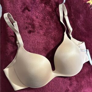 Ambrielle Tan Full-Coverage Bra with Molded Cups